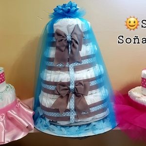 Diaper Cake baby blue 💙